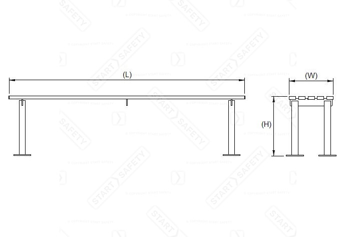 Autopa Haddon Perch Bench Dimensions Diagram