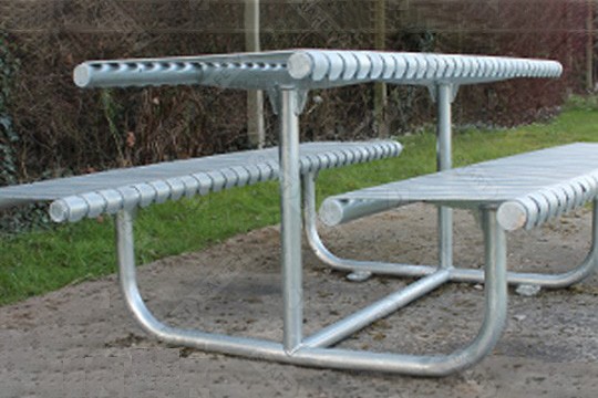 Autopa Rockingham Picnic Bench Installed With Bolts On Concrete