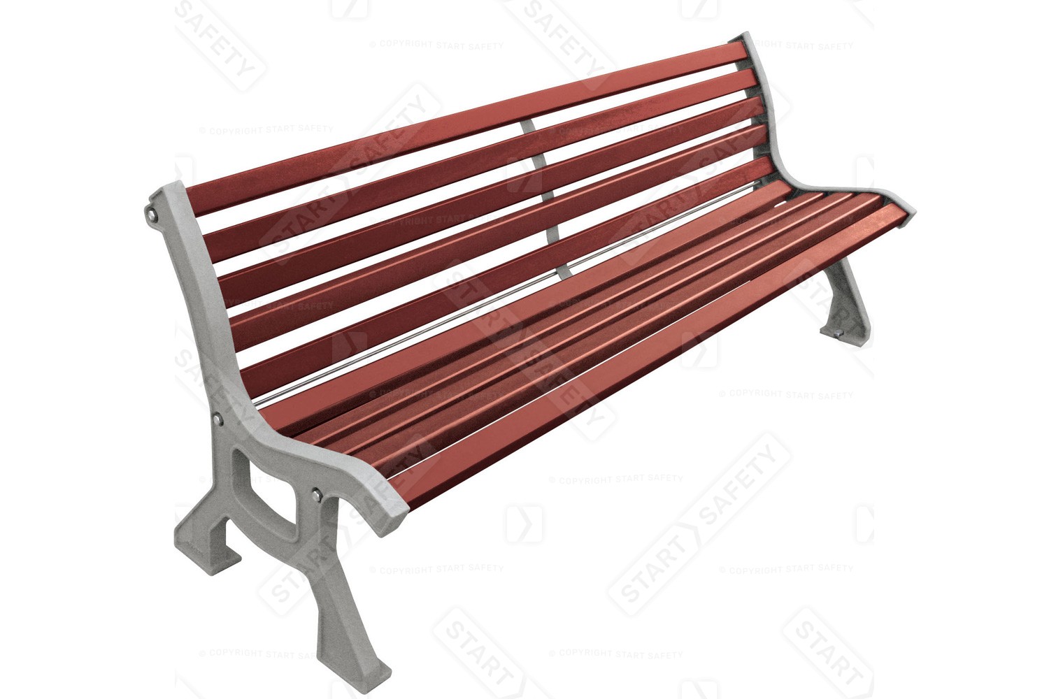 Procity Lublin Steel And Wood Bench