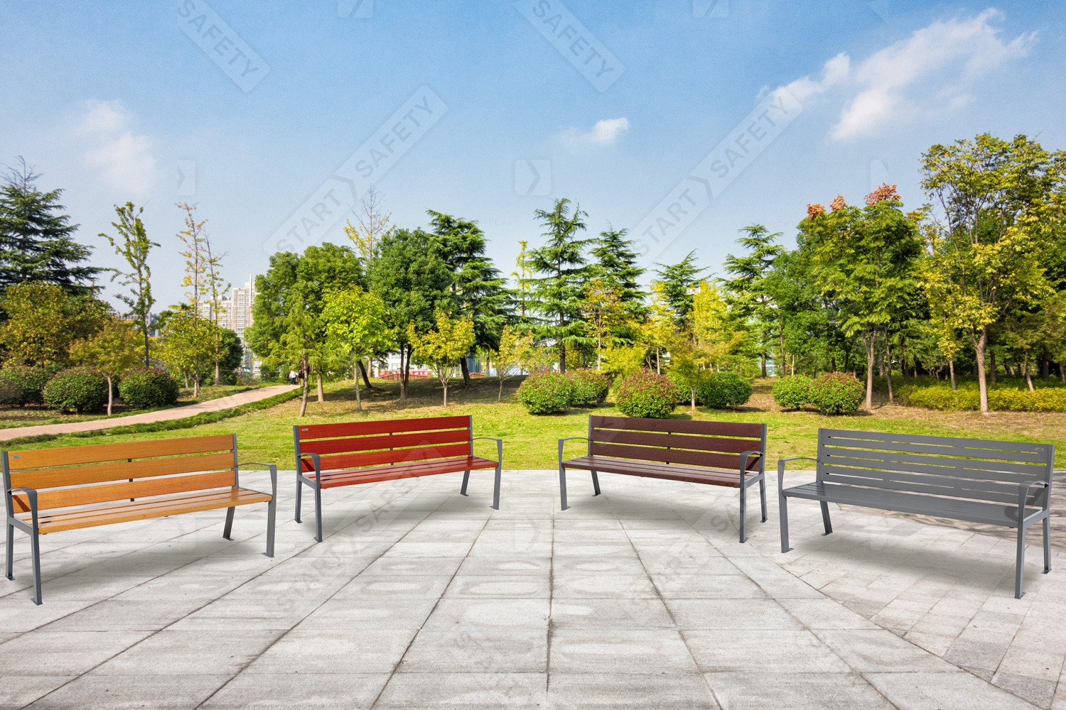 Procity Silaos All Steel Bench Full Collection