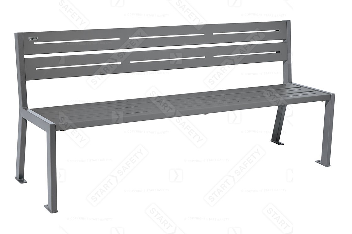 Procity Silaos All Steel 5 Slat Bench Without Armrests