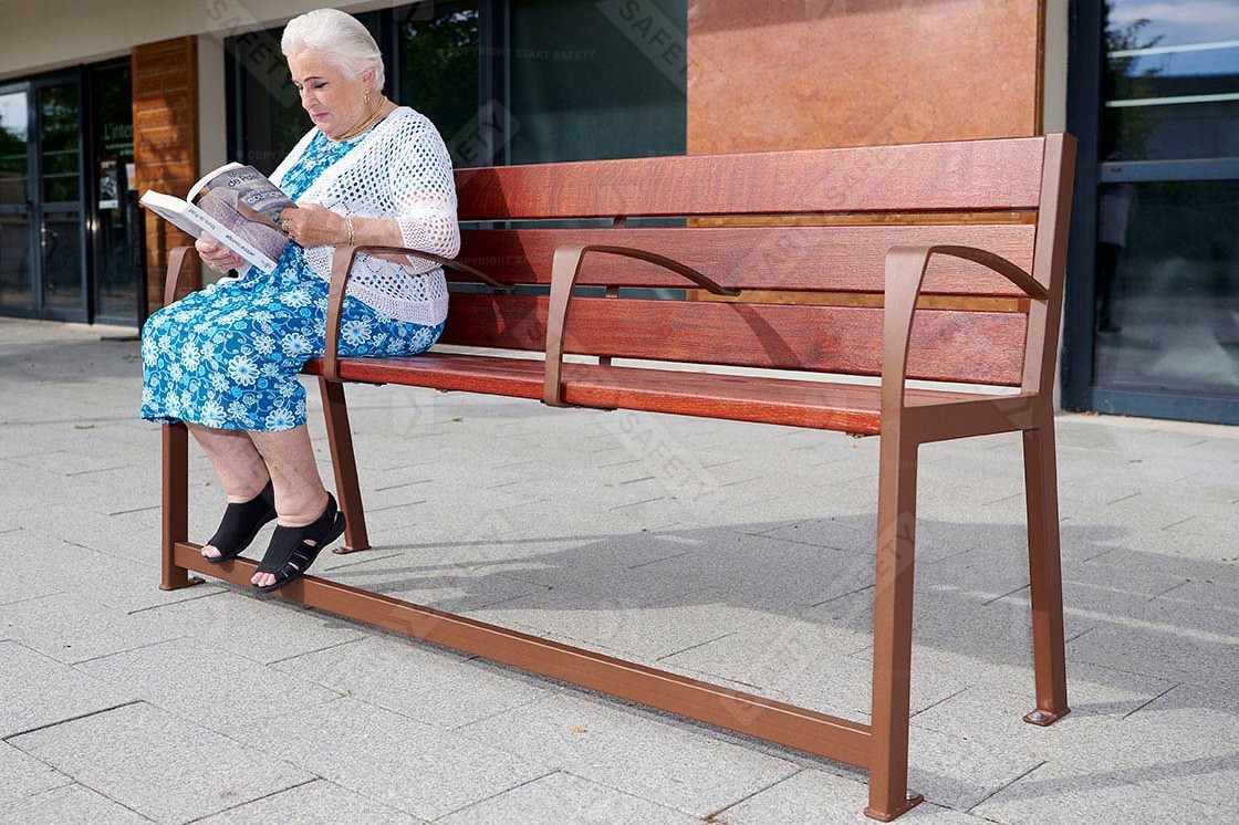 Procity Silaos Mobility Bench In Use Installed In An Urban Area