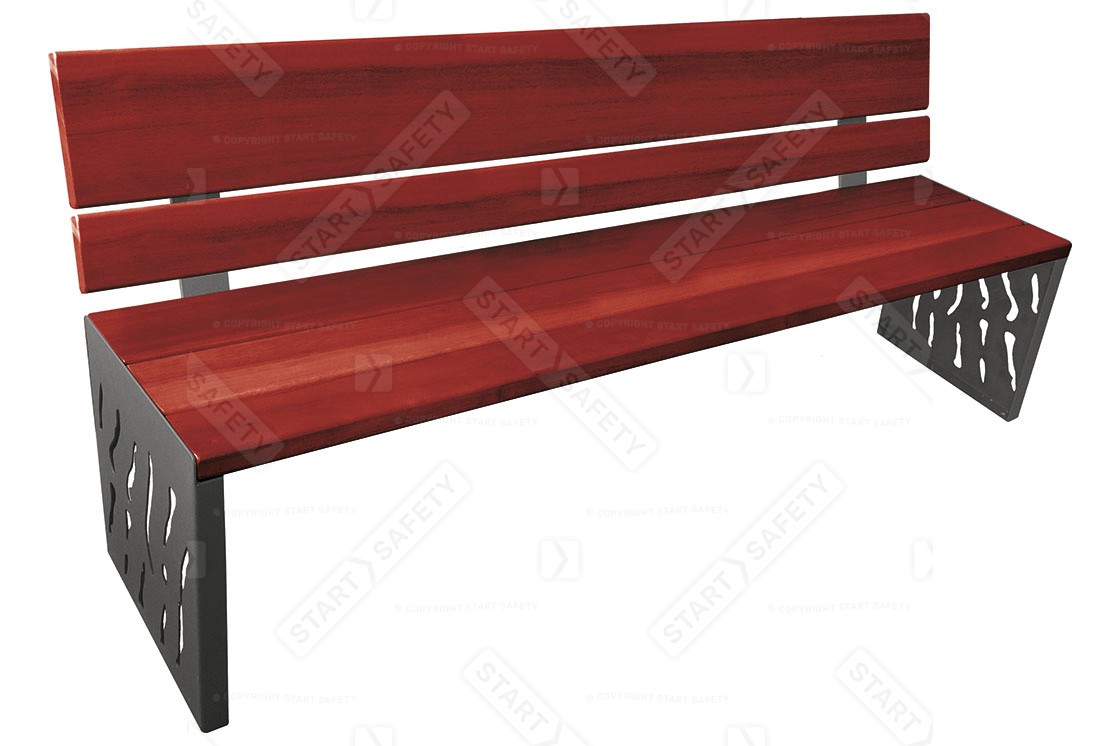 Procity Venice Full Wood Bench With Backrest