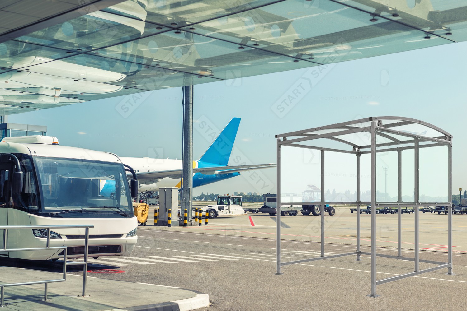 Autopa Brandon Smoking Shelter Installation Example in an Airport