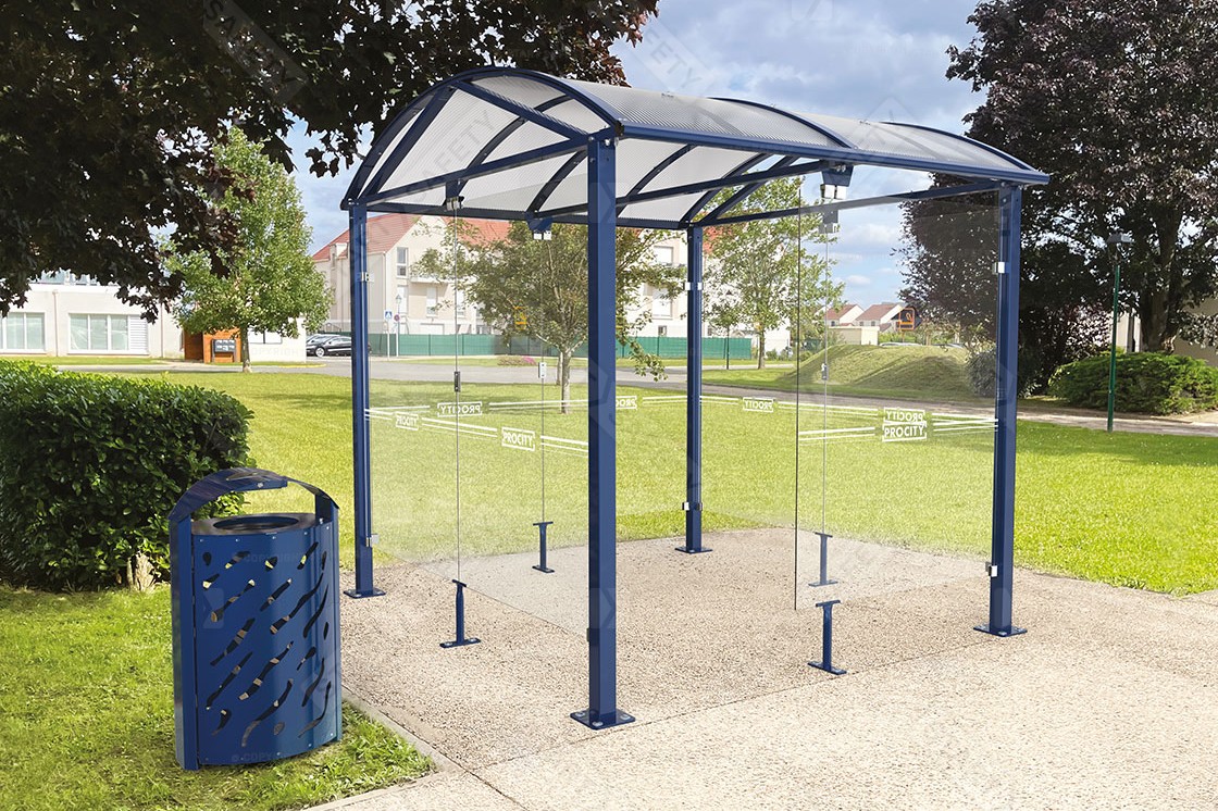 Procity voute L Large Capacity Smoking Shelter Installed In residential Area