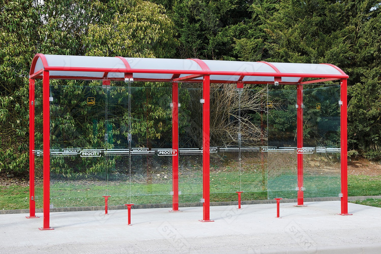 Procity Voute M Smoking Shelter Installed