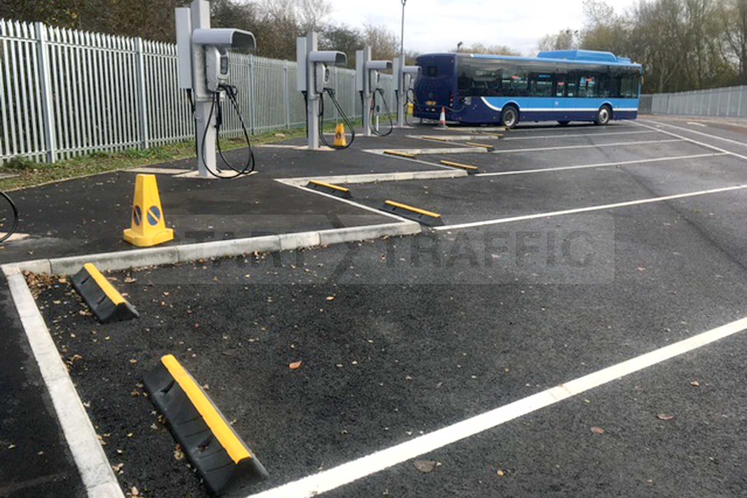 Coachstops installed at bus depot
