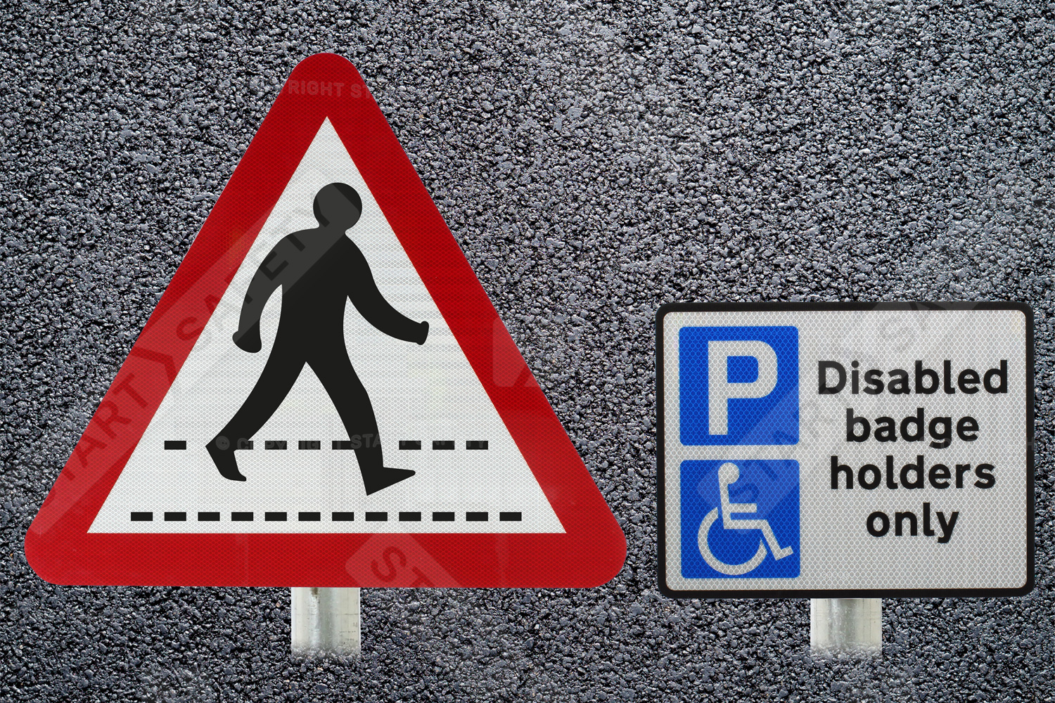 post mounted car park signs