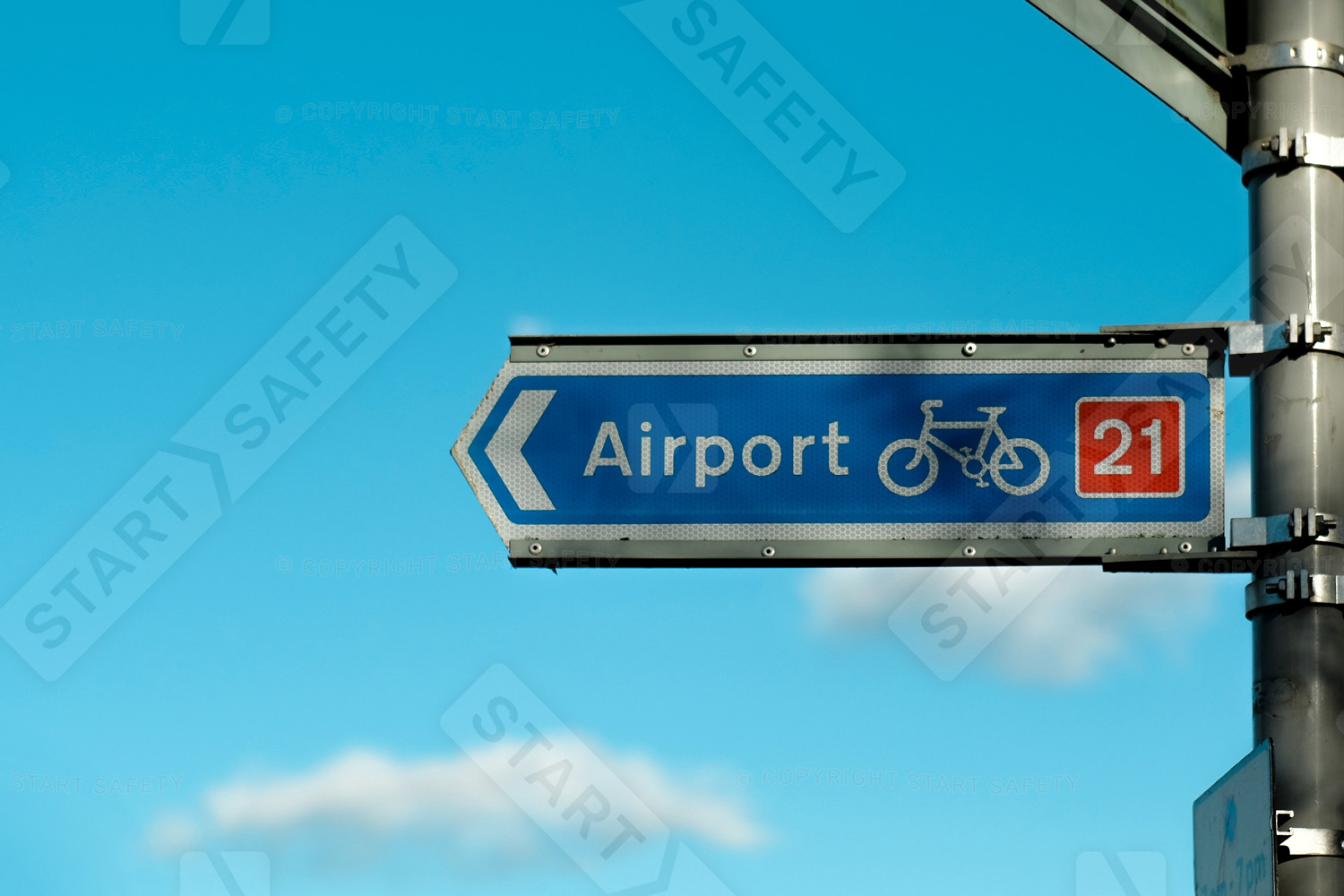 Directional Bike Sign