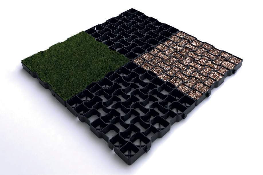 improve drainage with grass or gravel pavers