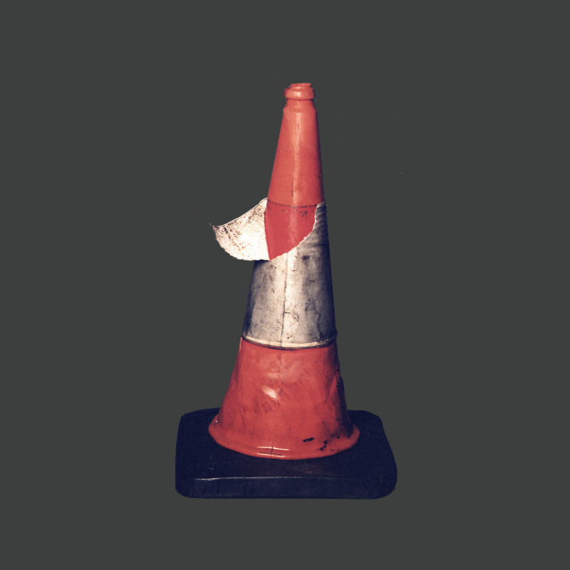 traffic cone in unnacceptable condition
