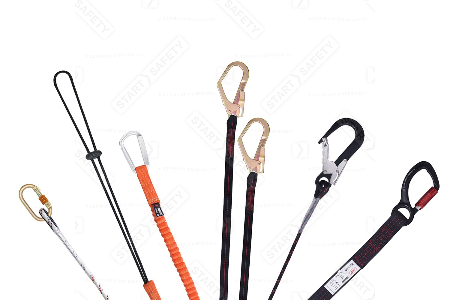 An Assortment Of Fall Protection Lanyards