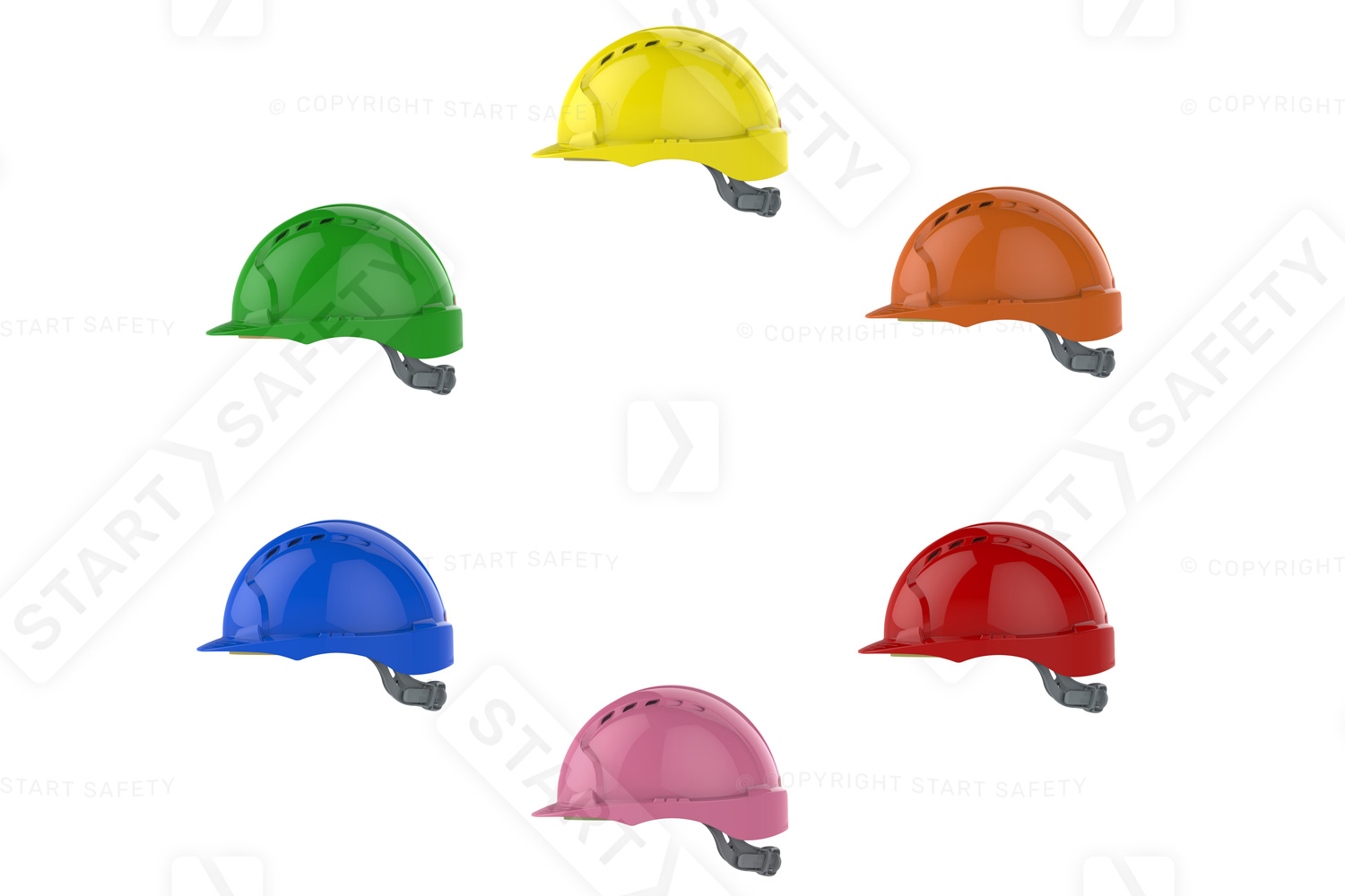Range Of Different Helmet Colours