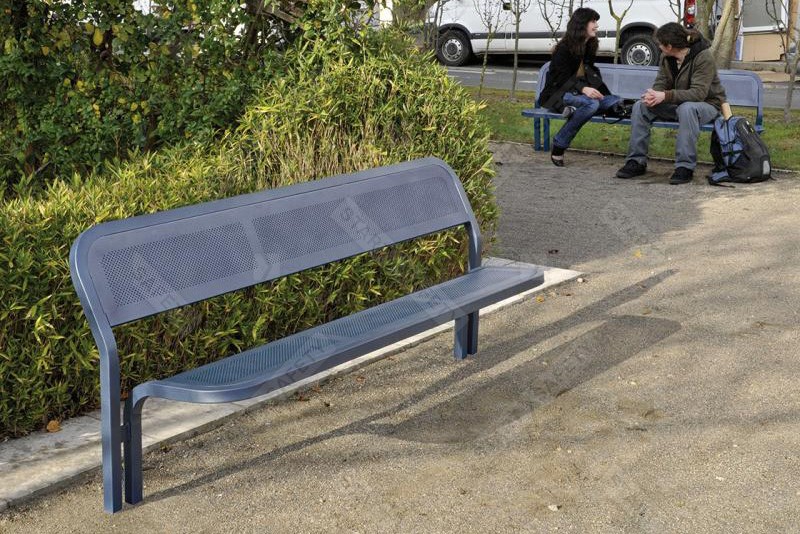 Procity Conviviale Bench Cemented Into The Ground