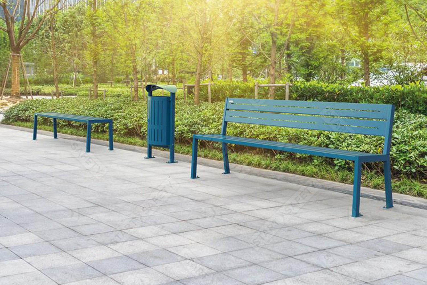 Procity Estoril Bench Collection Installed in Park