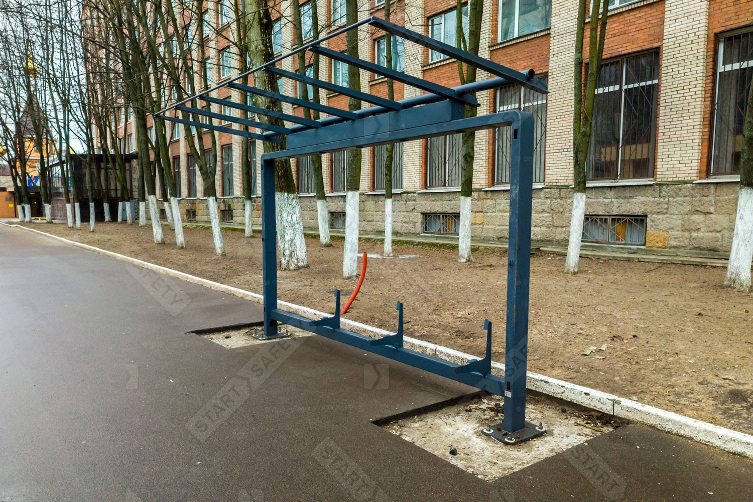 brand New Bus Stop Shelter Being Installed