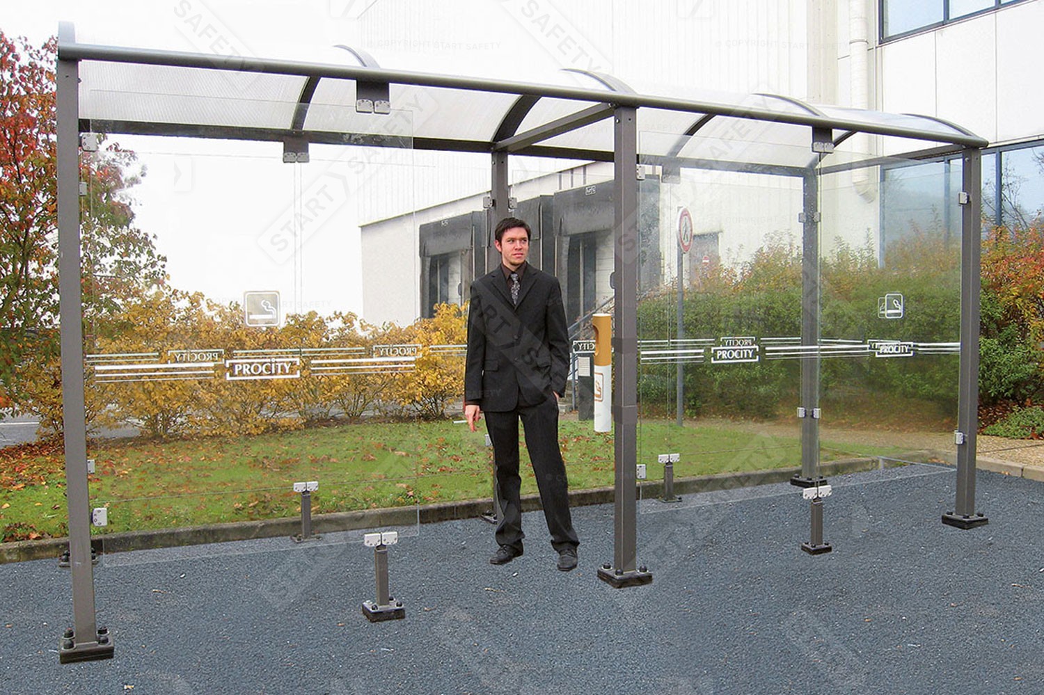Smoking Shelter With Bespoke Procity Design Solutions