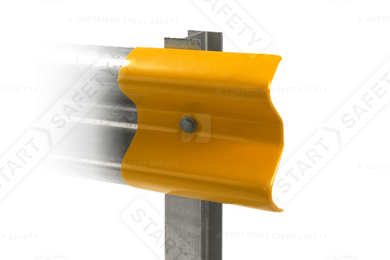 armco barrier soft yellow end cap