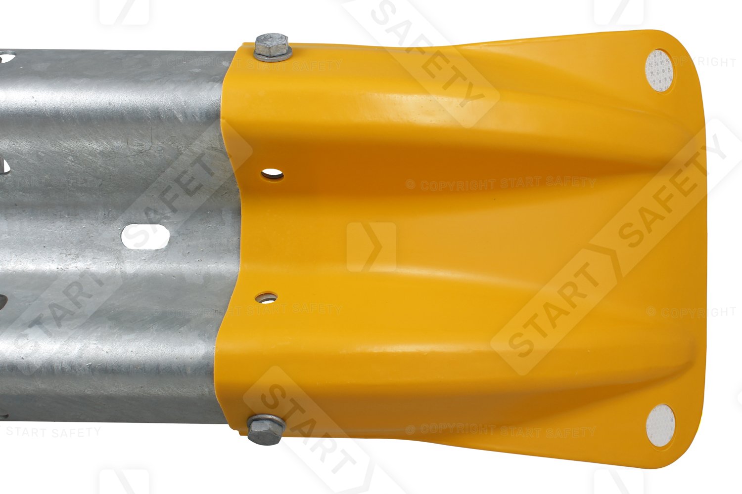 Yellow plastic fistail end