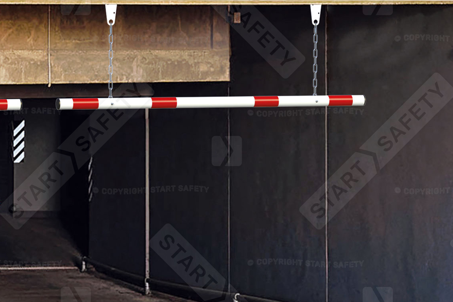 Procity Hanging Height Restrictor Installed at underground car parks