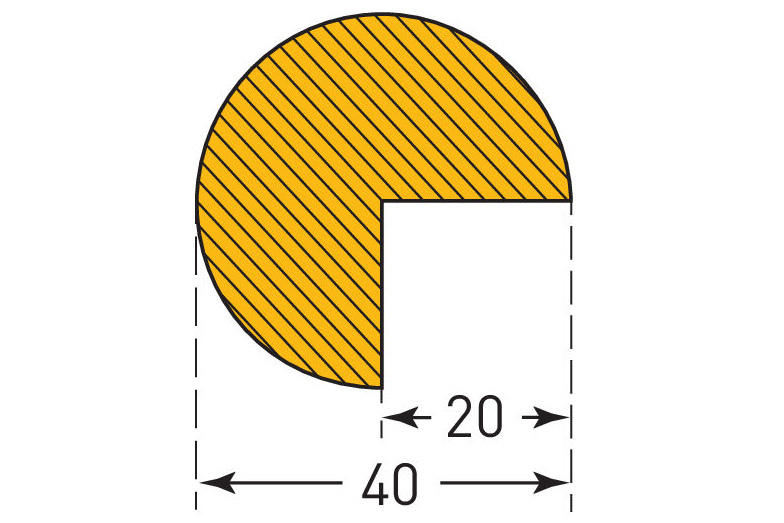 Semi-Circular 40/40 Profile