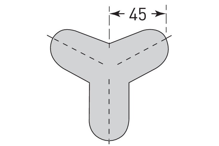 Semi-circular External Tri-corners