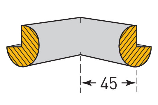 Semi-circular Internal Corners