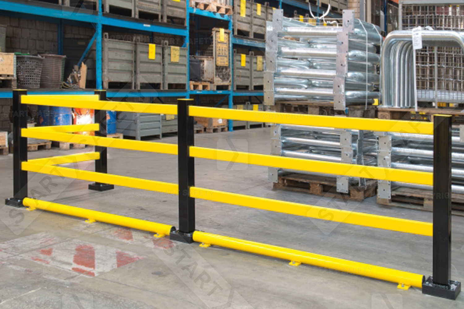 Black Bull Hybrid Flex Barrier In A Warehouse