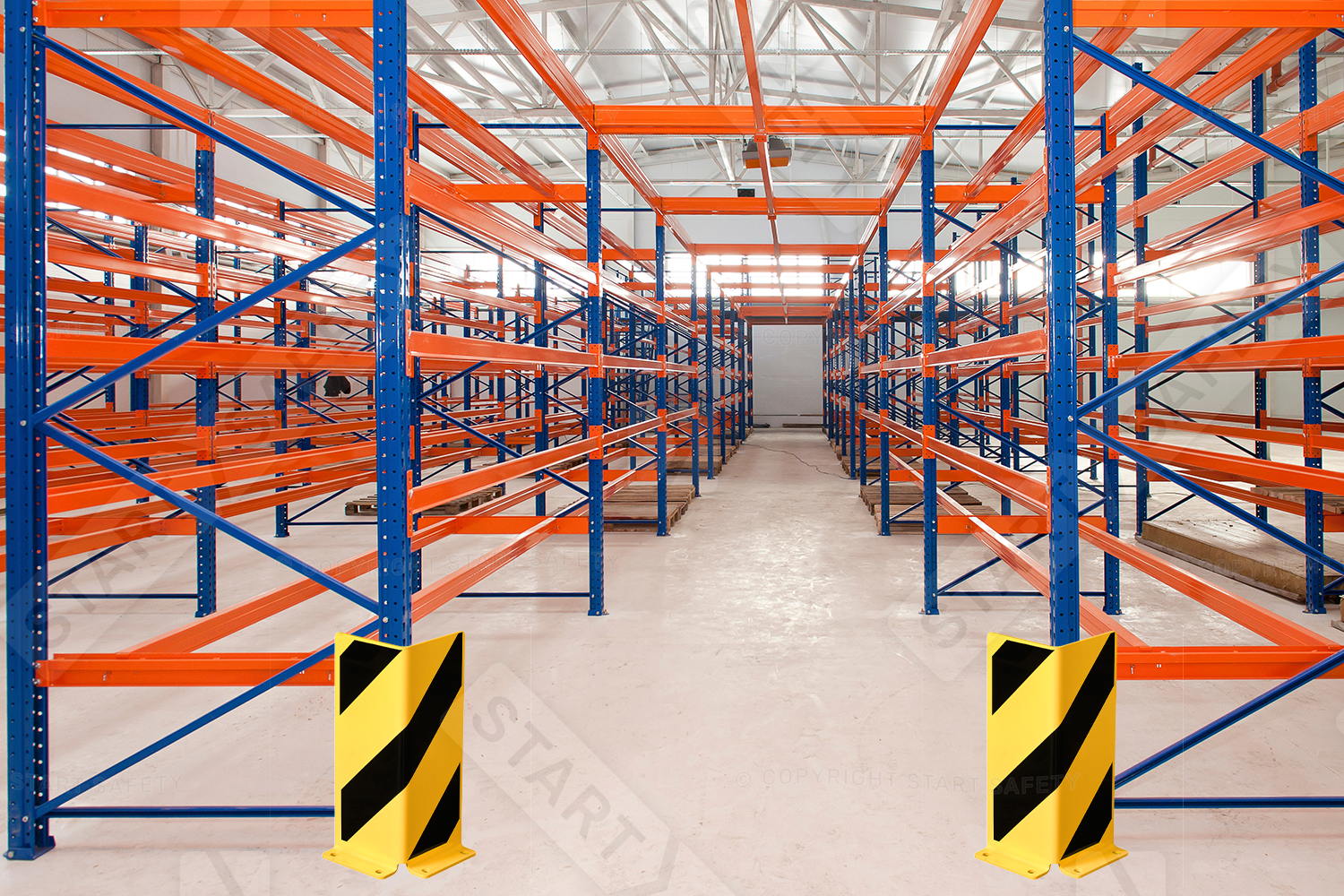 Pallet Racking Protector Infront Of Racking