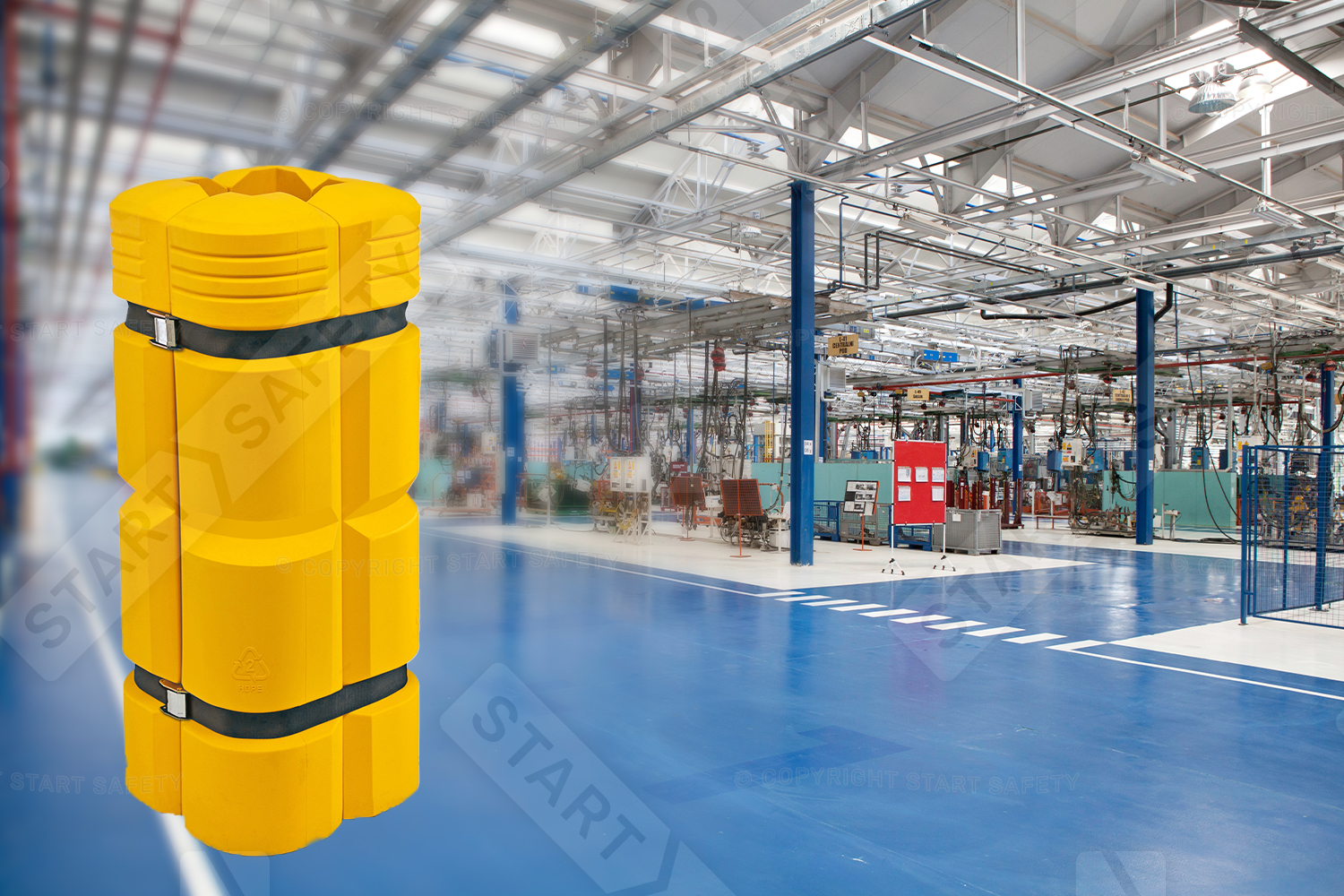 Plastic Column Protector In Factory Environemnt