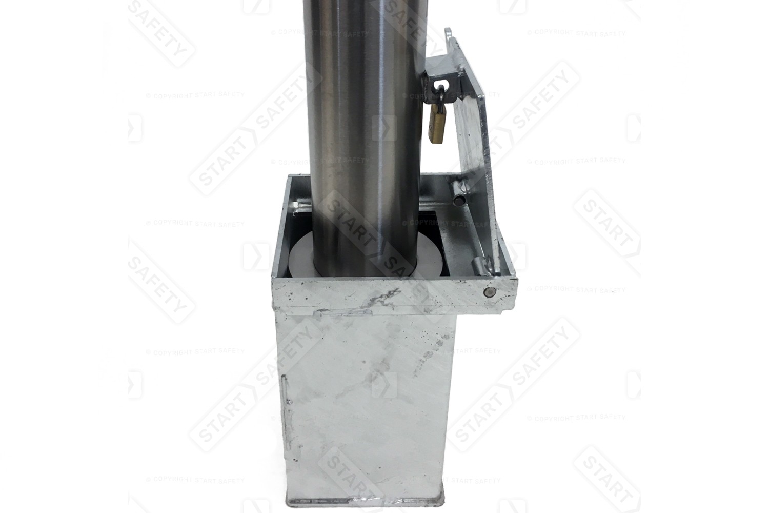 Foot Details of stainless removable bollard