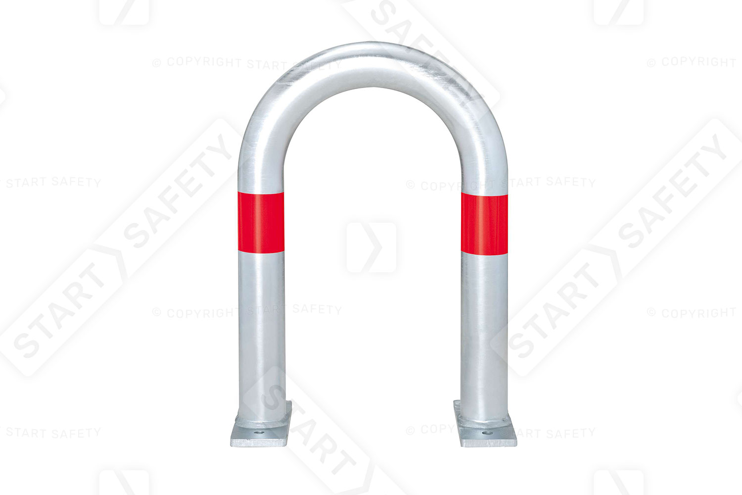 Small Red EV Hoop charging point barrier