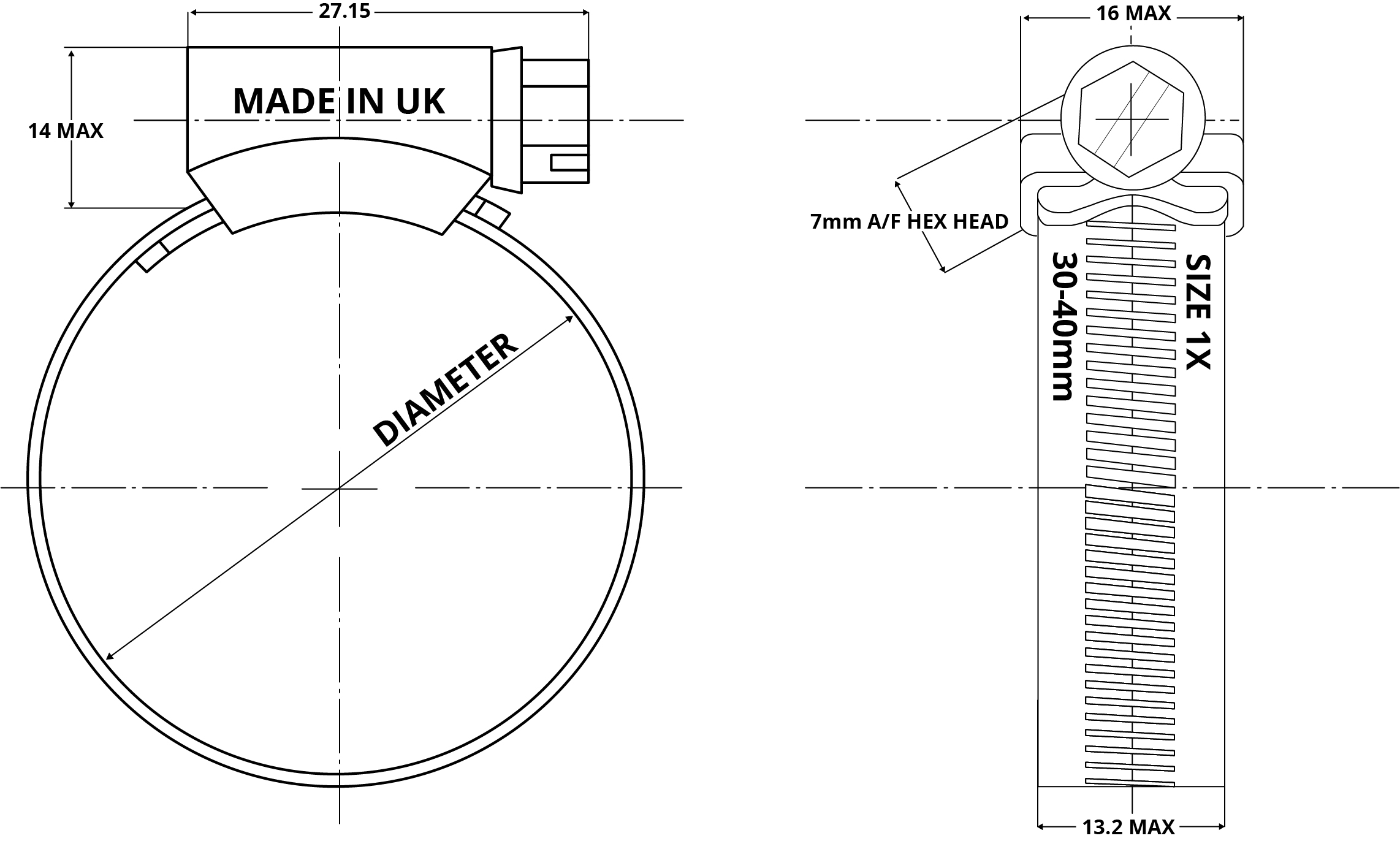 Diagram About Measuring Hose Clamp Diameters