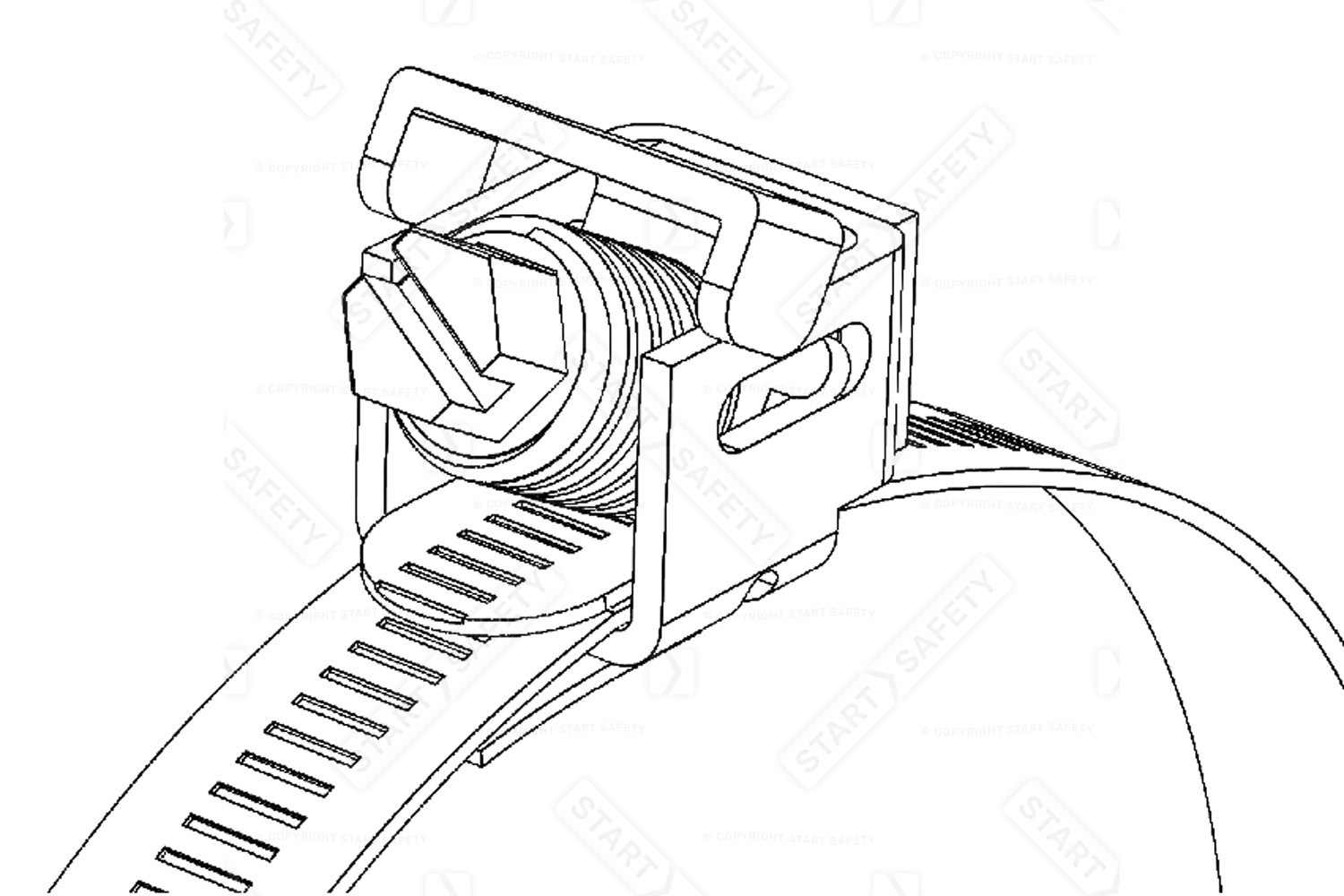 jubilee quick-release hose clamp drawing
