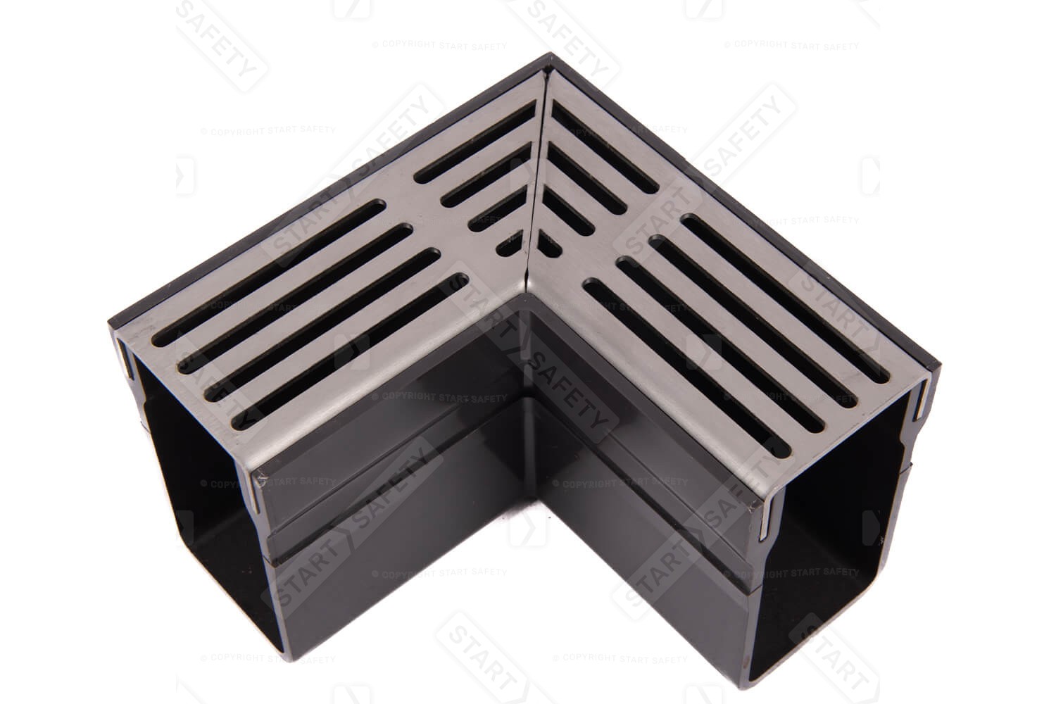 Profile of a Stainless Steel Alusthetic Threshold Drain Corner Piece