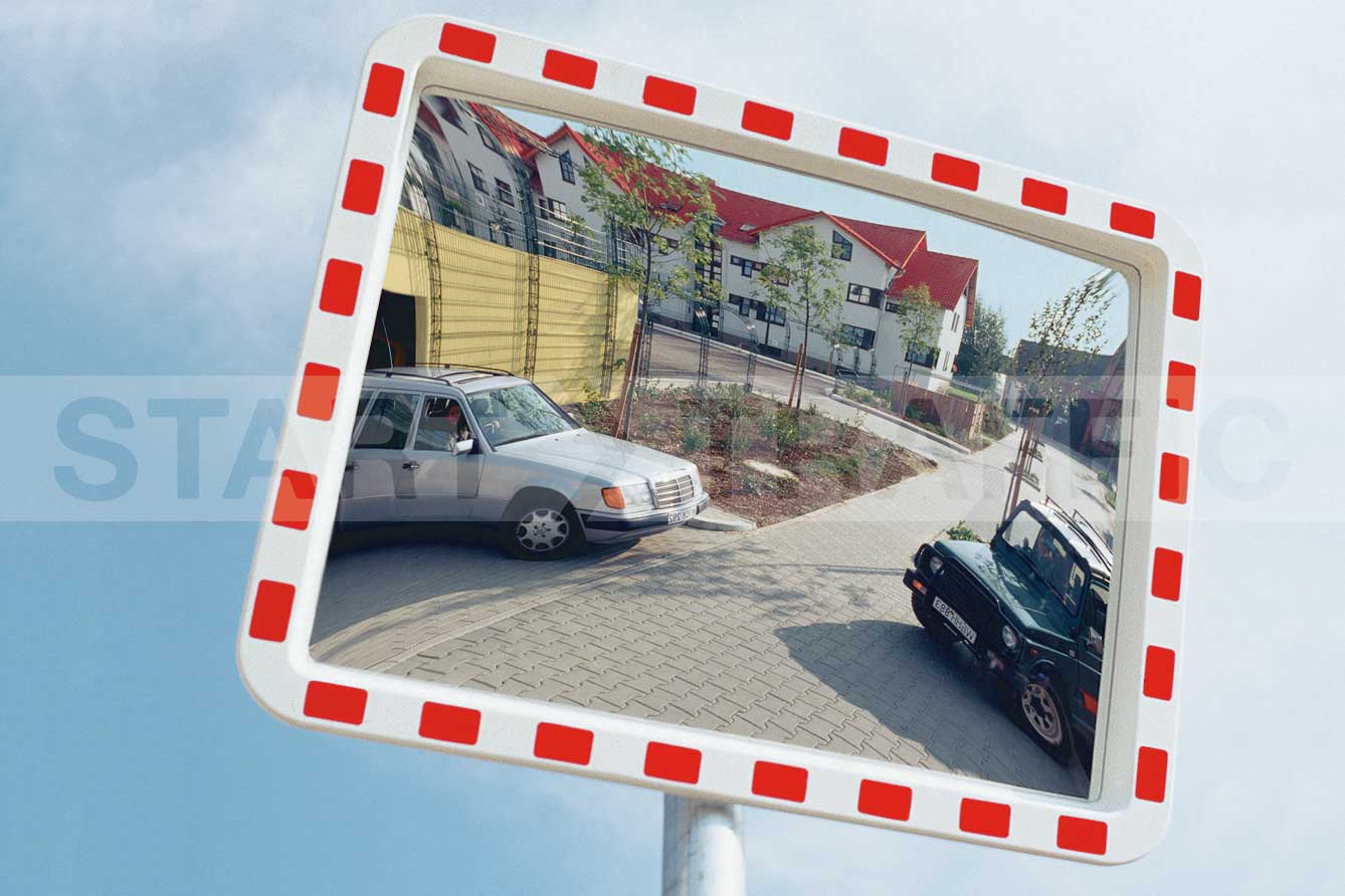 Highway Mirror installed on street