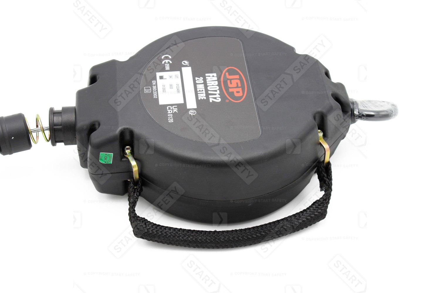 JSP FAR0712 20m Self-Retractable Lifeline With Ultra Durable Casing And No Winch