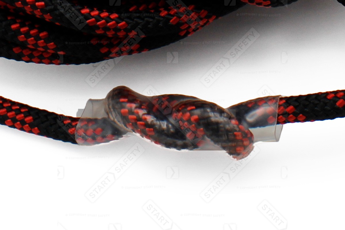 aSleeved end Protection On Rope Grab Lanyard