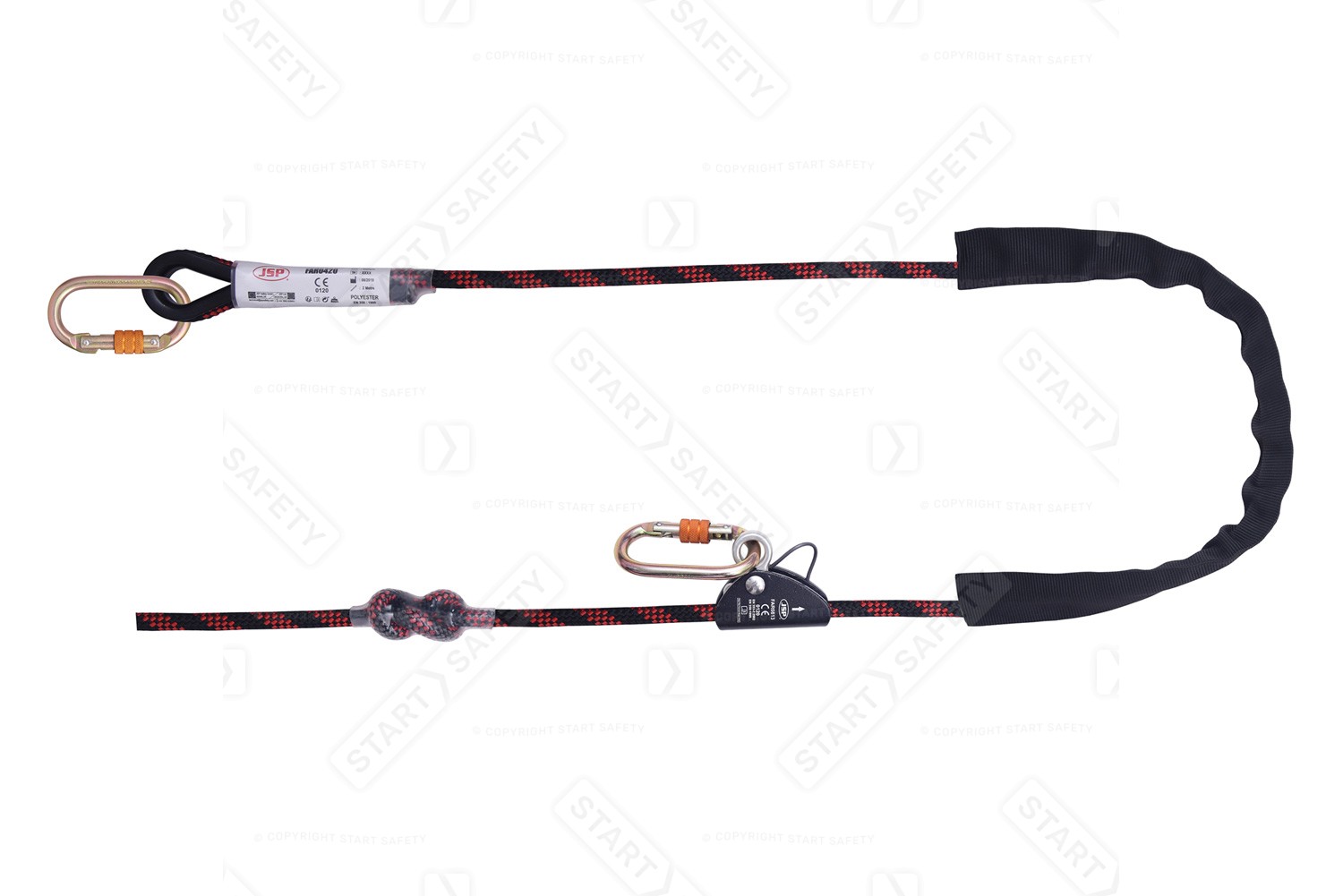 FAR0420 2m Rope And Grab Work Positioning Lanyard From JSP