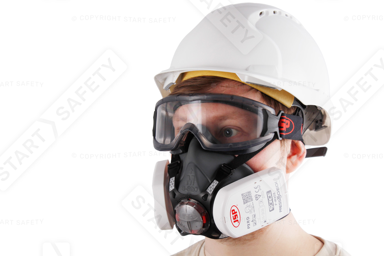 JSP Force 8 Half Mask Is Compatible With Other JSP PPE Products Such As Goggles And EVO Helmets