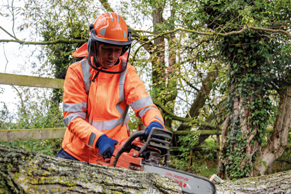 Forestry Face Visor For A Tree Surgeon