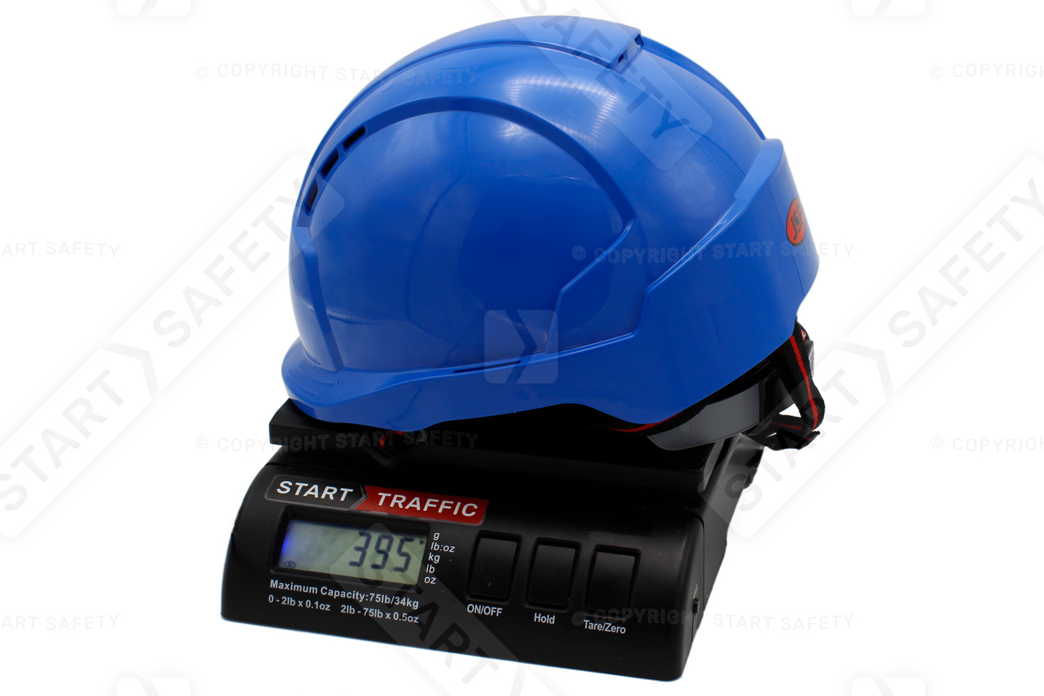 Evolite Skyworker With Impact Resistant Liner, Harness And 4-point Chin Straps On A Scale Weighing 395g