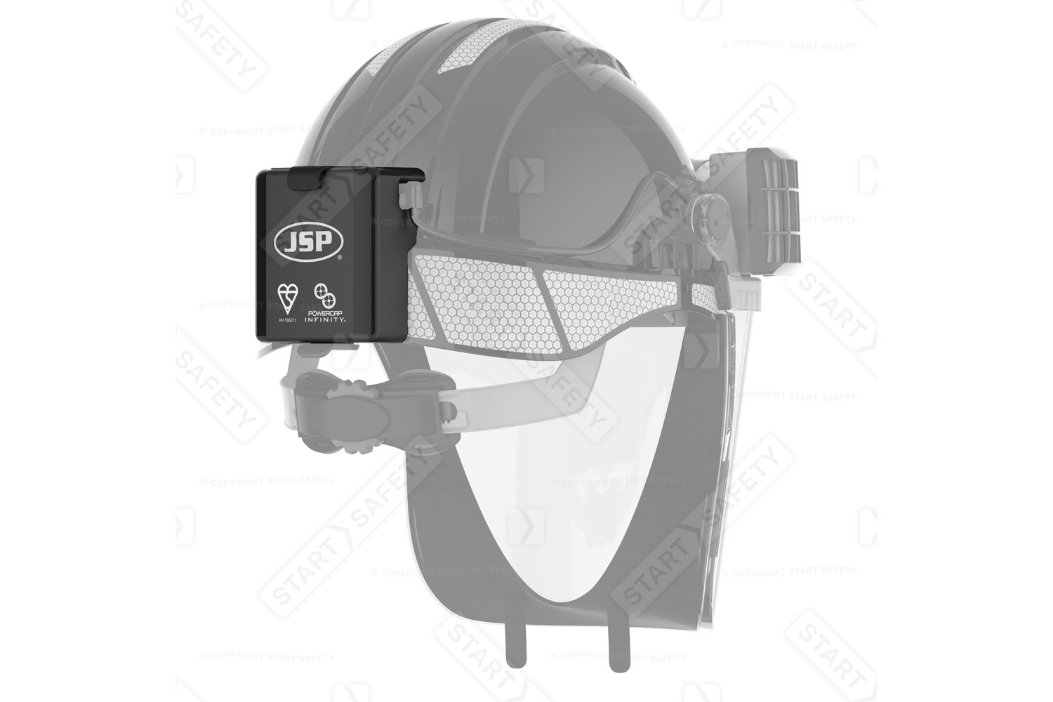 Battery On The PowerCap Infinity Powered Air Respirator