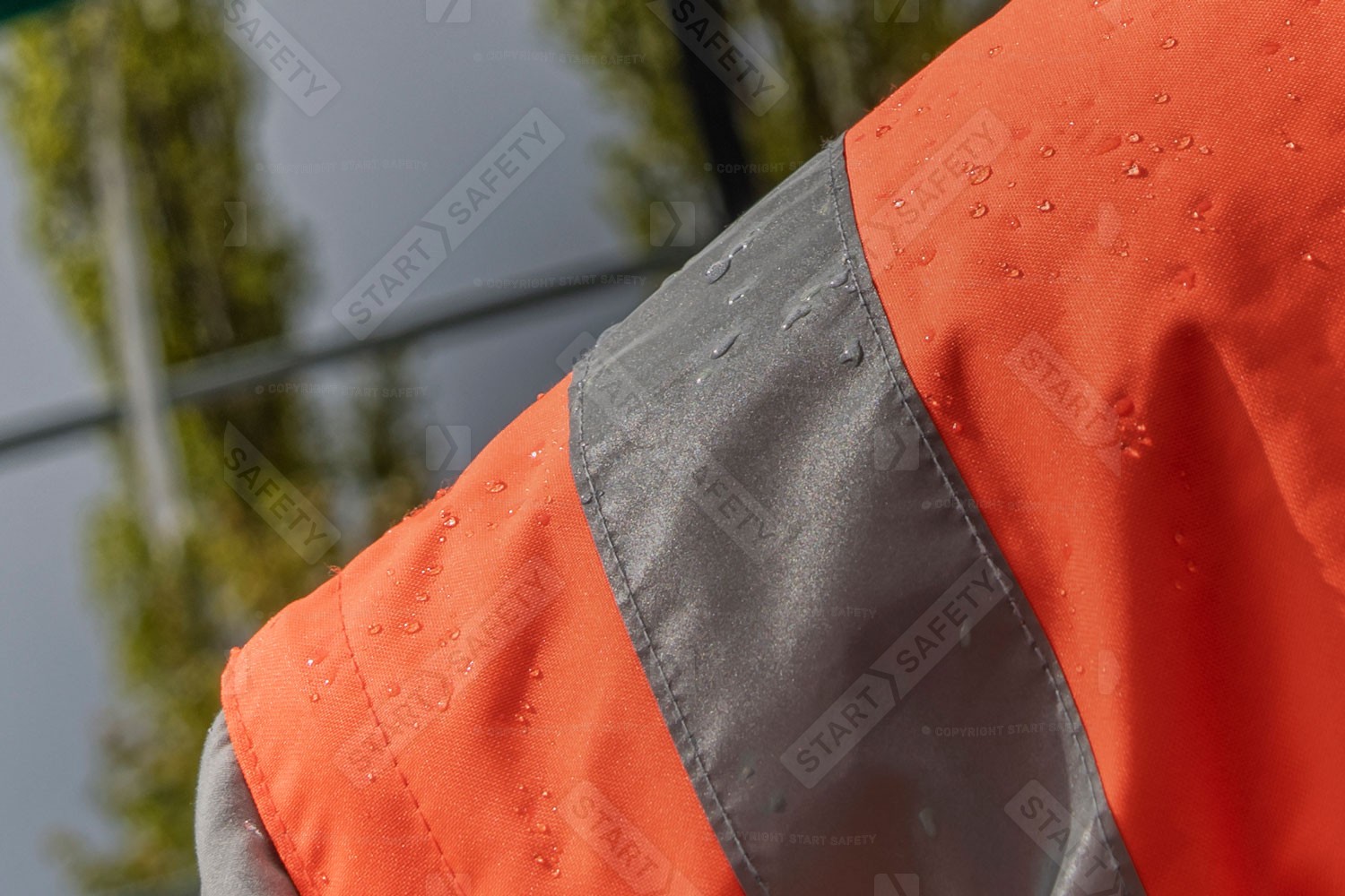 Hi-vis Jacket Coated With Weather Proof Material
