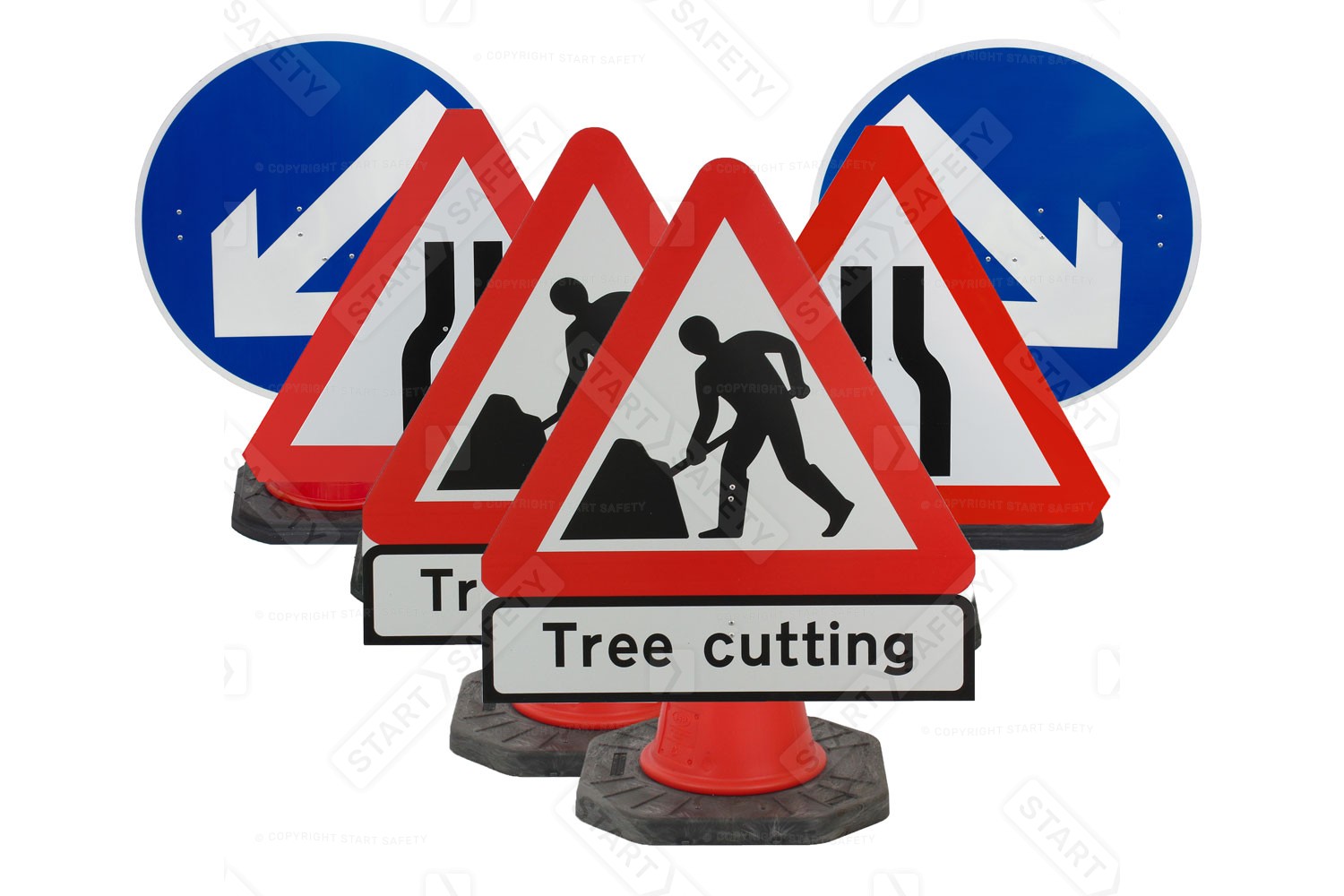 Tree Cutting Cone Sign Package