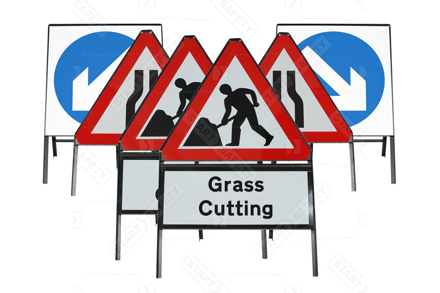 Grass Cutting Metal Sign Package