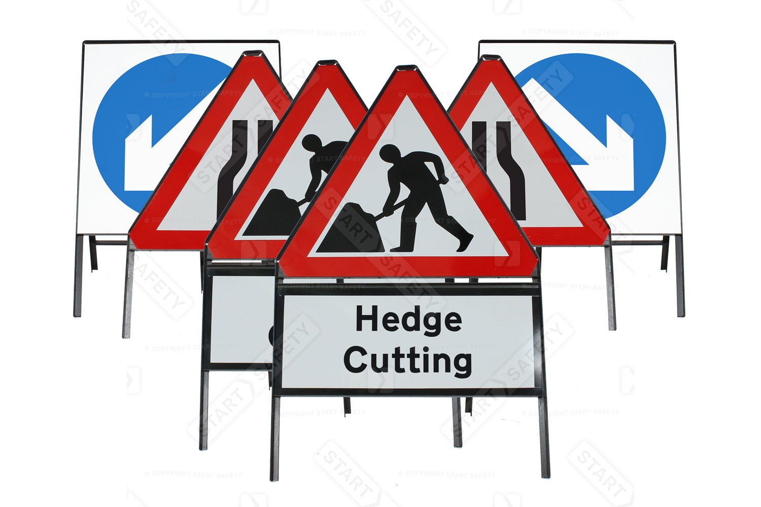 Hedge Cutting Metal Sign Package