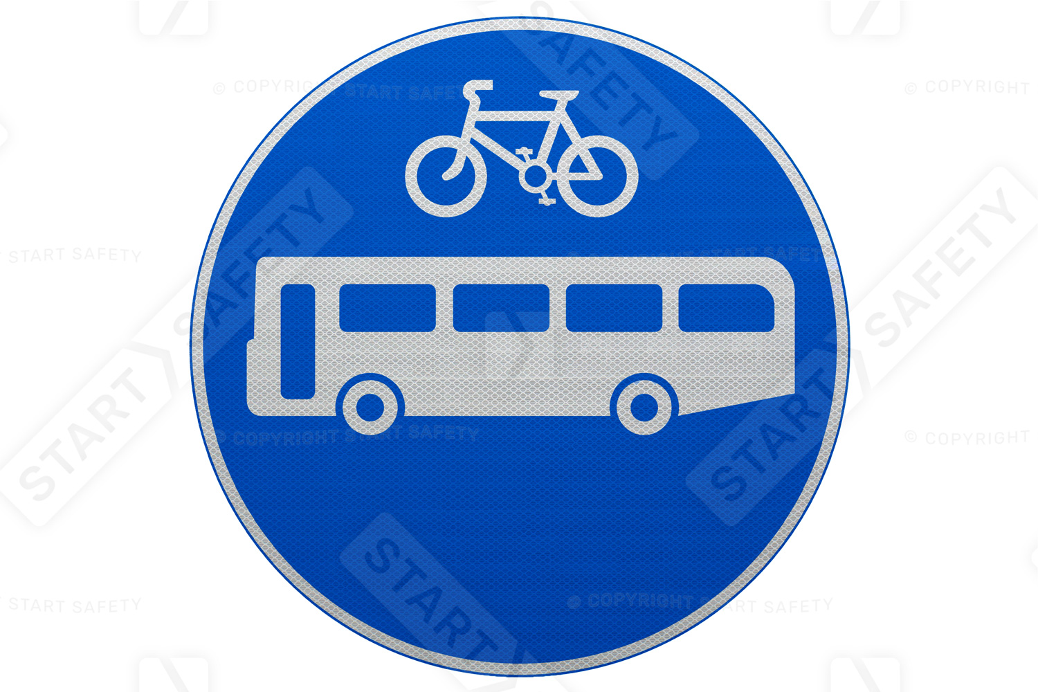 Cyclist Rejoin Carriageway Sign