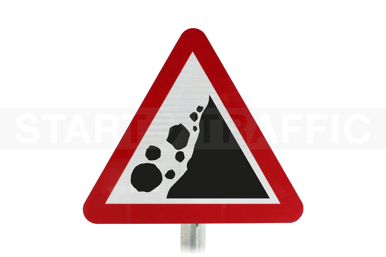 Risk of falling or fallen rocks from the right 559A