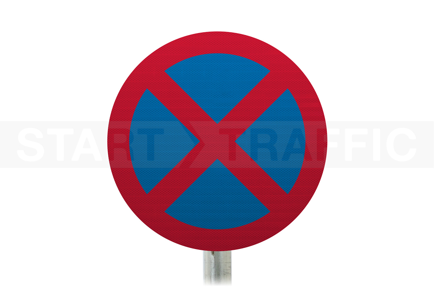  No stopping Post Mounted Sign 